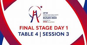LIVE! | T4 | Day 6 | ITTF World Team Table Tennis Championships Finals Busan 2024 | CRO vs JPN (F)