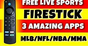 🔥FREE SPORTS ON YOUR FIRESTICK | 3 GREAT APPS🔥