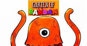 Cómo DIBUJAR a🐙STINGER FLYNN de GARTEN of BANBAN / How to DRAW STINGER FLYNN from GARTEN of BANBAN