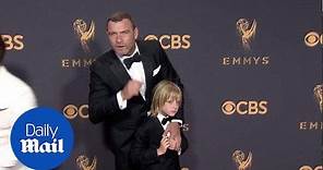Dapper duo! Liev Schreiber and son Kai at 2017 Emmy Awards - Daily Mail