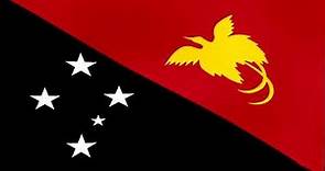 Banderas Ondeando e Himno de Papúa Nueva Guinea - Waving Flags and Anthem of Papua New Guinea
