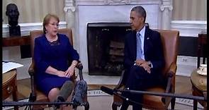 Presidenta Bachelet se reunió con Barack Obama en Washington