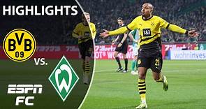 Werder Bremen vs Borussia Dortmund | Bundesliga Highlights | ESPN FC