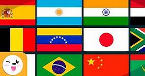 BANDEIRAS Do MUNDO - Encontre a bandeira diferente - EUROPA, AMÉRICA, ÁFRICA,ÁSIA - Recopilação