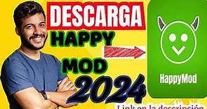 COMO DESCARGAR HAPPYMOD 2024 link directo (MEDIAFIRE)😱