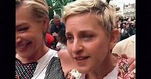 Ellen Degeneres & her wife Portia in London 2016