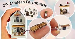 DOLLHOUSE for a dollhouse • easy DIY 1:144 miniature furniture & decor