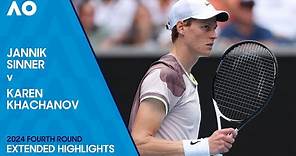 Jannik Sinner v Karen Khachanov Extended Highlights | Australian Open 2024 Fourth Round