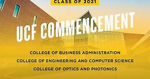 UCF Fall 2021 Commencement | December 18 at 9 a.m.