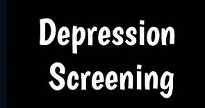 Depression Screening | Depression Test | PHQ-9 | Patient Health Questionnaire-9 |