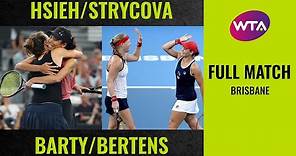 Hsieh/Strycova vs. Barty/Bertens | Full Match | 2020 Brisbane Doubles Final