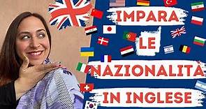Corso di Inglese_LE NAZIONALITÀ (Europee e Non)