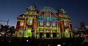 Festival of the light in Osaka 2017 Osaka City Hall Light Show