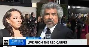2024 Golden Globes Red Carpet: Selenis Leyva and George Lopez