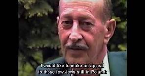 Interview with Sobibor Survivor Stanislaw Szmajzner