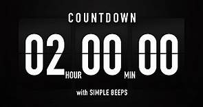 2 Hours Countdown Timer Flip Clock ✔️