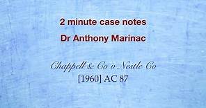 Chappell & Co v Nestle Co (Consideration)