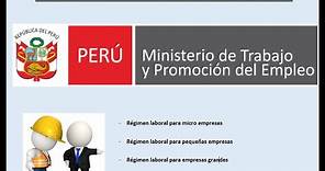 REGIMENES LABORALES - 2023 Perú