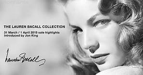 Highlights from The Lauren Bacall Collection