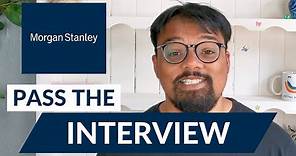 [2021] Pass Morgan Stanley's Interview | Morgan Stanley Video Interview