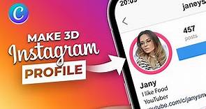 How to Create 3D Instagram Profile Picture in Canva (EASY!!)