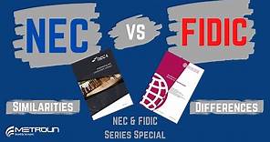 NEC vs FIDIC | Similarities and Differences