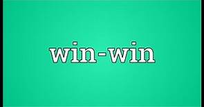 Win-win Meaning