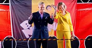 Belgian King Philippe and Queen Mathilde sing along at concert National day