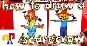 How To Draw A Scarecrow