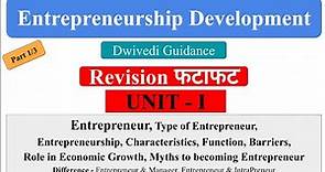 entrepreneurship development, entrepreneur, entrepreneurship, innovation and entrepreneurship notes