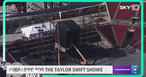 Crews begin setting up Raymond James Stadium for Taylor Swift concert in Tampa