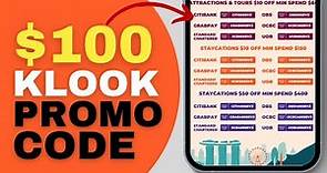 How to Get $100 Klook Promo Code | Klook Discount Code 2024