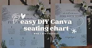 DIY Wedding Seating Chart | Easy and Affordable