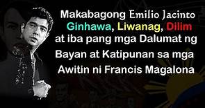 Makabagong Emilio Jacinto Ginhawa, Liwanag, dilim at iba pang mga Dalumat ng Bayan at Katipunan sa..