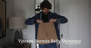 Vintage Hermès Kelly Bag Unboxing! | My first bag in Ardennes Leather