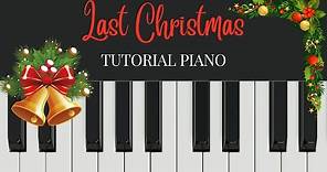 Tutorial piano y partitura Last Christmas Nivel 3/5
