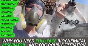 Best Mask For Grinding, Anti Fog Respirator Full Face Mask Review - Mask for woodworking