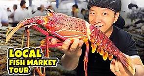 Filipino GIANT LOBSTER & MASSIVE FRIED FISH Feast! Local FISH MARKET TOUR in Dubai