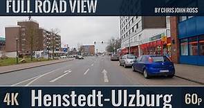 Henstedt-Ulzburg, Schleswig-Holstein, Germany: Hamburger Straße, Maurepasstraße, Kronskamp - 4K 60p