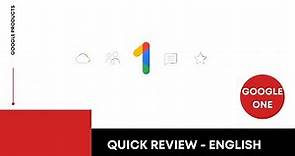 Google One Benefits and Pricing - English