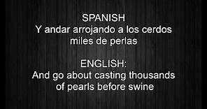 Shakira ft. Alejandro Sanz - La tortura English/Spanish lyrics