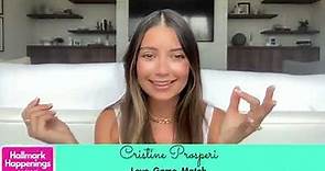 RAPID FIRE ?s with Actress CRISTINE PROSPERI from Love, Game, Match (On UPtv)