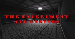Roblox The Experiment: All Endings (Outdated)