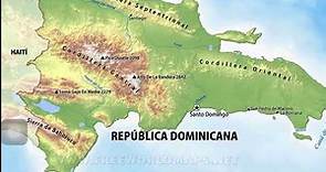 Mapa físico de República Dominicana