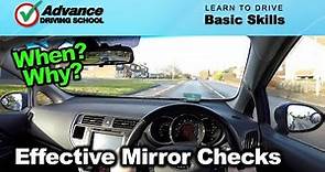 Effective Mirror Checks | Learn to drive: Basic skills