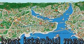 Istanbul map , best and simplest explanation about Istanbul city