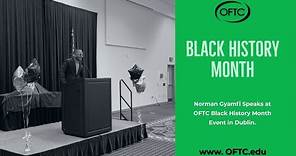 Norman Gyamfi_Dublin Campus Black History Month Event, 2/28/22