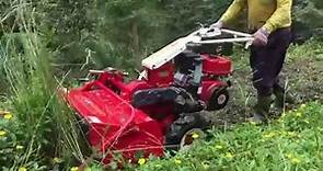 啟發牌CF-660散置式樹枝打碎機單除草作業坡地