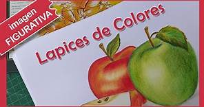 Manzana con lápices de colores #Faber Castell