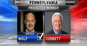 Democrat Tom Wolf Projected to Win PA Governor Race